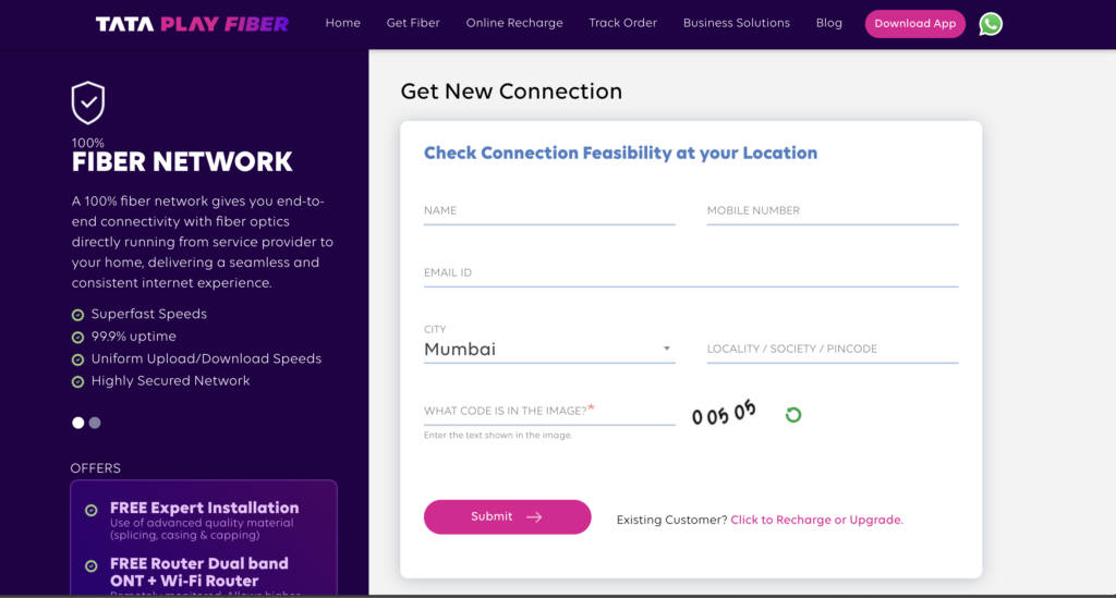 Tata Play Fiber plans 2024 price in India, offers, data